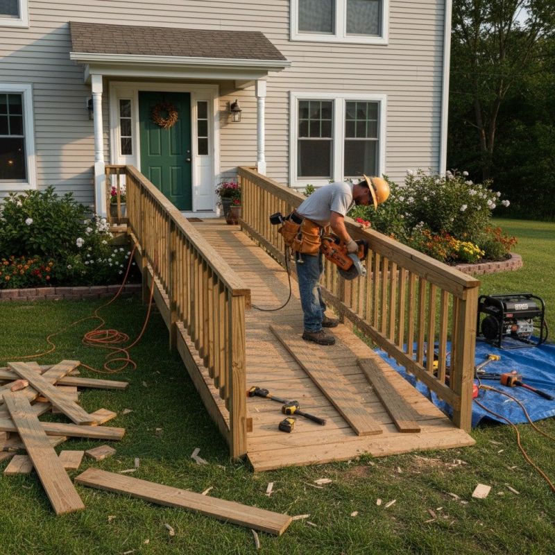 Deck Ramp Installation